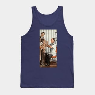 Vintage Science and Medicine, Pediatrician Doctor with Patient Tank Top